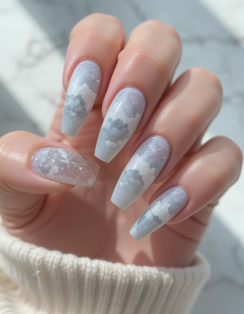 Cloudy Skies nails