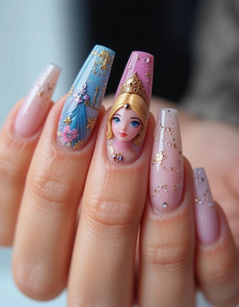 Cartoon Characters nails