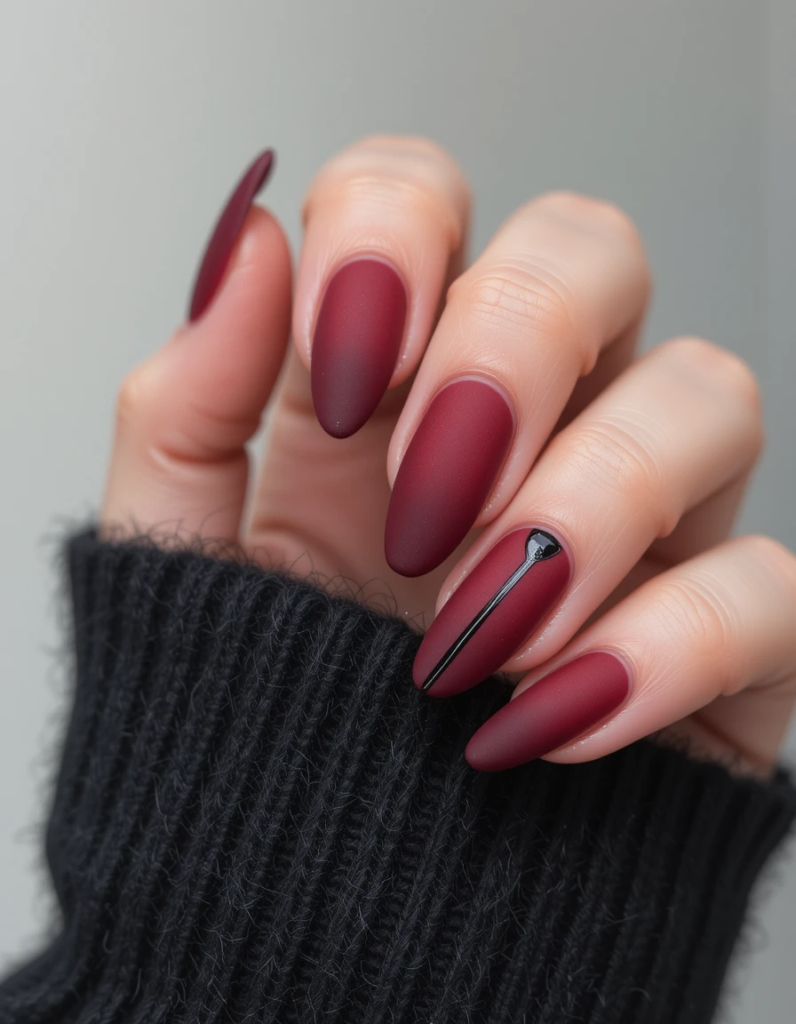 Vampy Velvet nails 