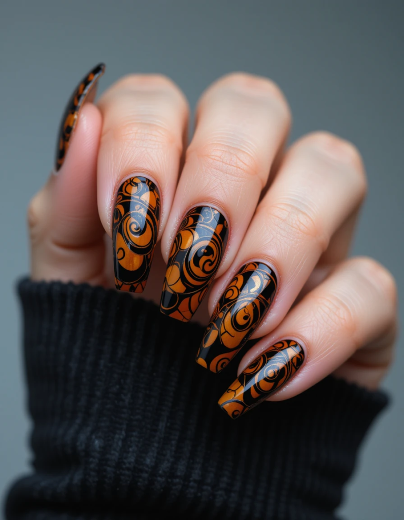 Tortoiseshell nails 